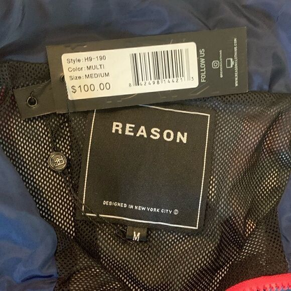 Reason Neo Abstract Track Jacket Size Medium NWT - Picture 6 of 8